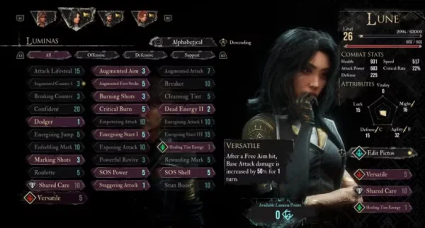 Тайны магических меток: полный разбор способностей Люнэ в Clair Obscur: Expedition 33