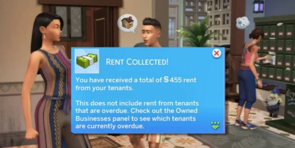 Как оплачивать аренду и получать выплаты в The Sims 4