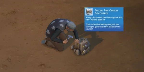 Где найти особую капсулу времени в The Sims 4