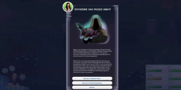 The Sims 4: Как возродить вашего сима после смерти