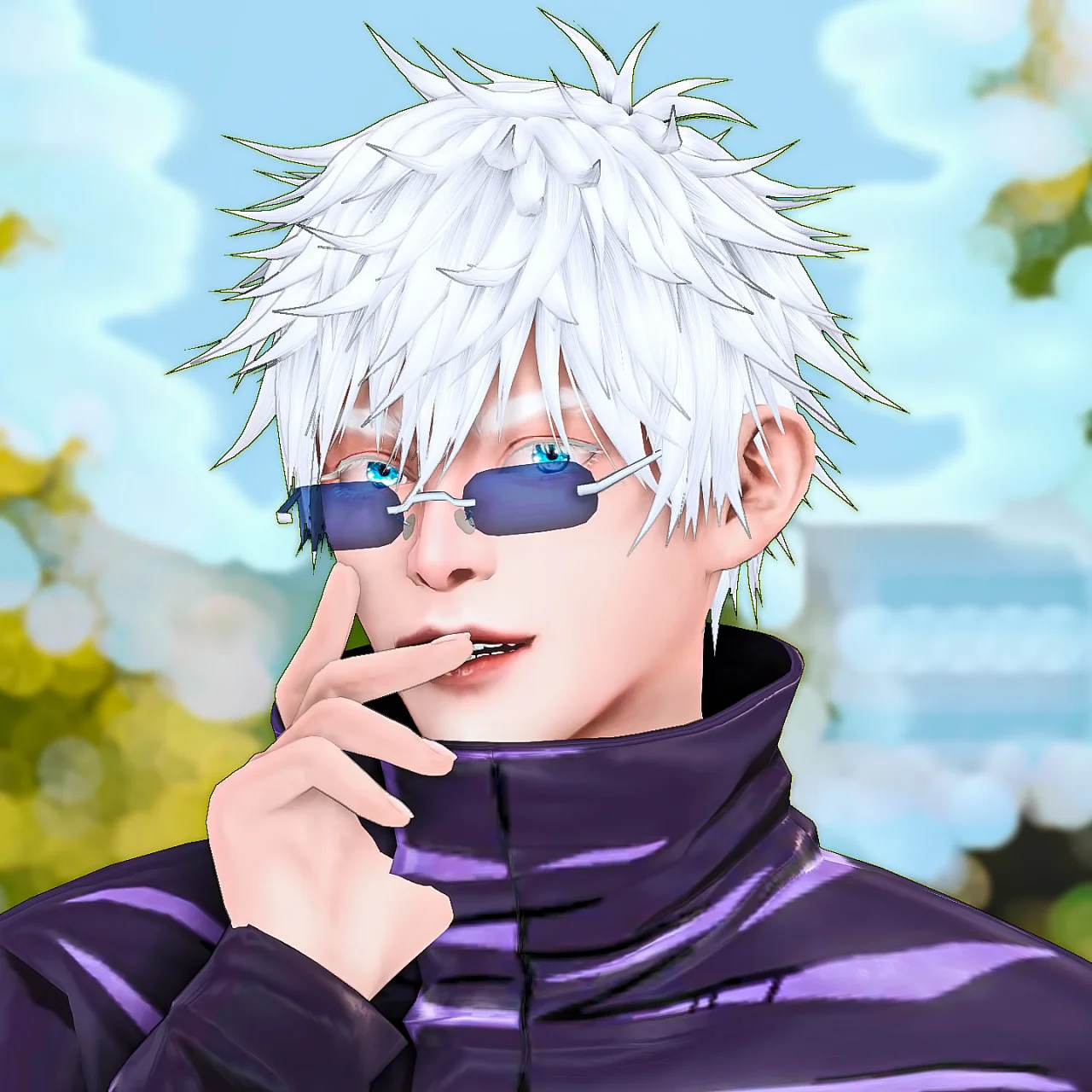 The Sims 4 "Сим - Сатору Годзе из Jujutsu Kaisen"