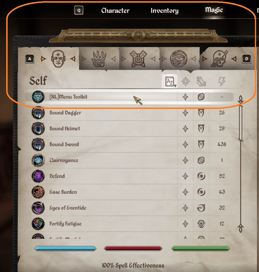 The Elder Scrolls 4: Oblivion Remastered "Чит-Мод - Menu Handy Options" [1.4.2] {RamlethalSnake}
