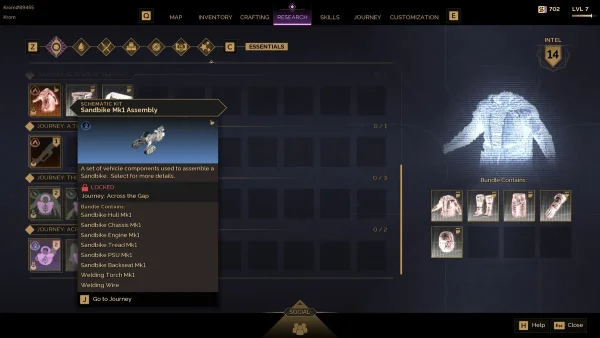 Как собрать песчаный мотоцикл в Dune: Awakening - ремонт транспорта и уход за ним