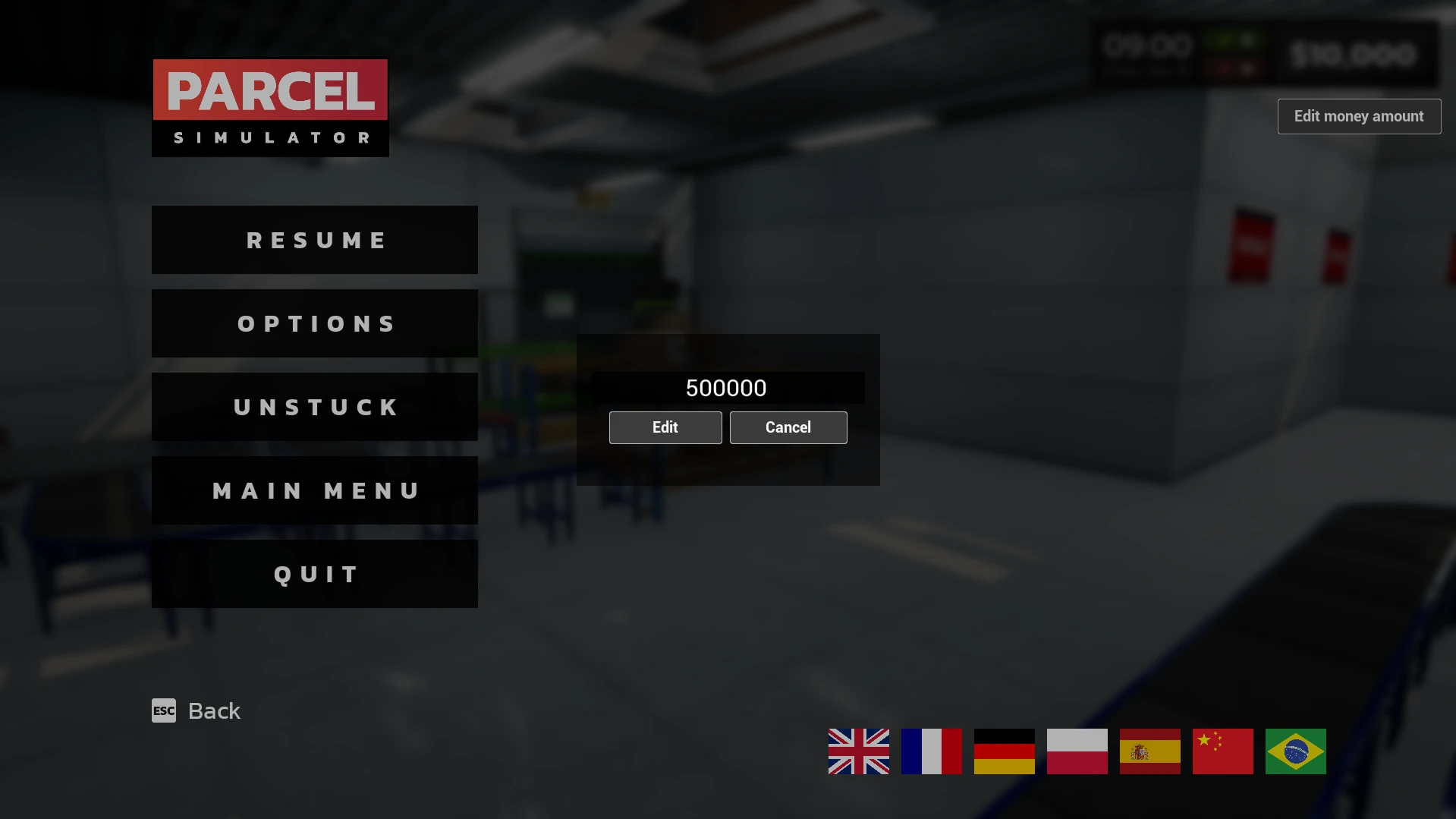 Parcel Simulator "Чит-Мод - Редактор денег"