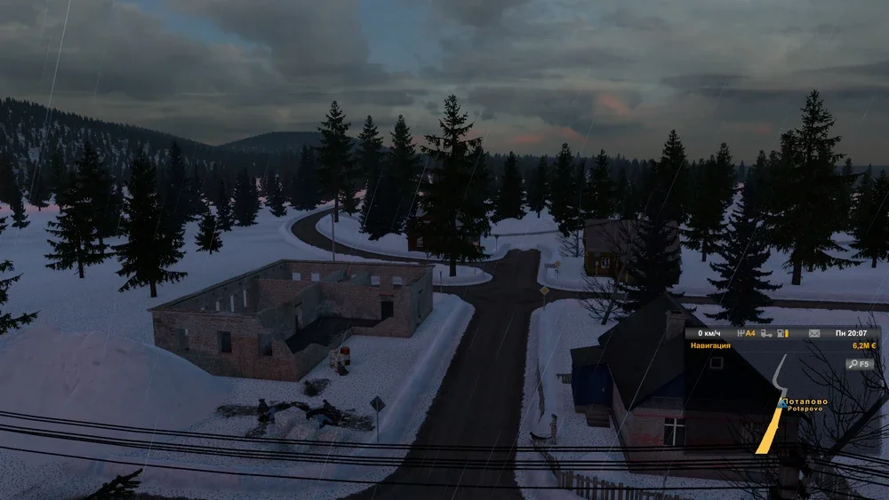 Euro Truck Simulator 2 "Карта - Вне сети Россия"