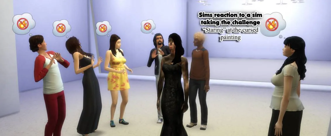 The Sims 4 Мод Проклятая картина / Painting