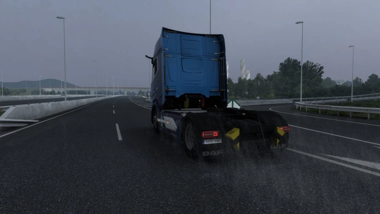 Euro Truck Simulator 2 "Реалистичный дождь"