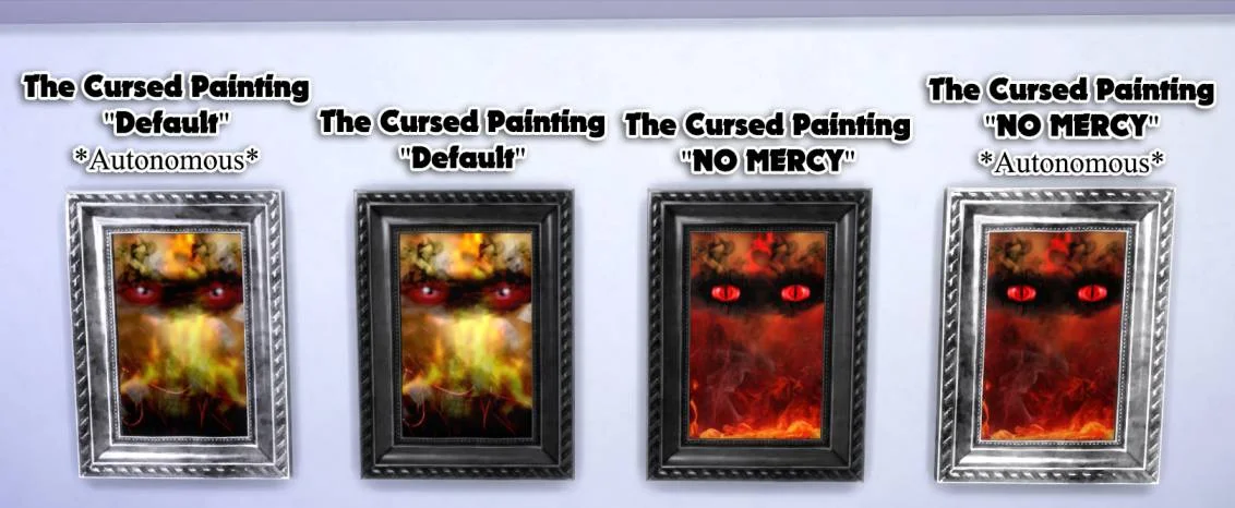 The Sims 4 Мод Проклятая картина / Painting