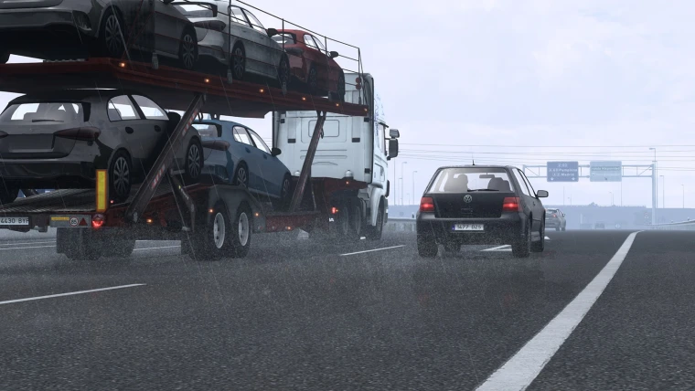 Euro Truck Simulator 2 "Реалистичный дождь"