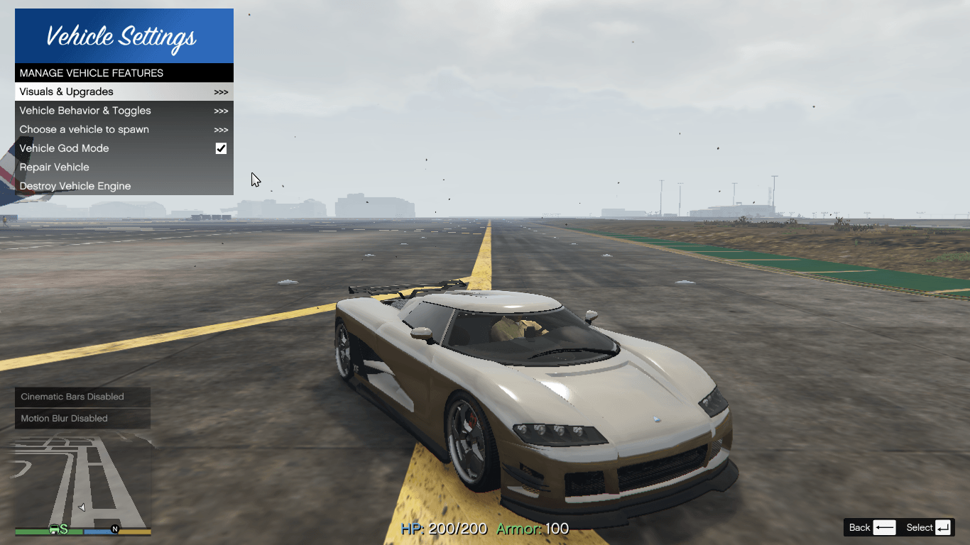 Grand Theft Auto 5 "Чит-Мод - SimpleMenu - Single Player Mod Menu / Редактор игрока, транспорта, мира"