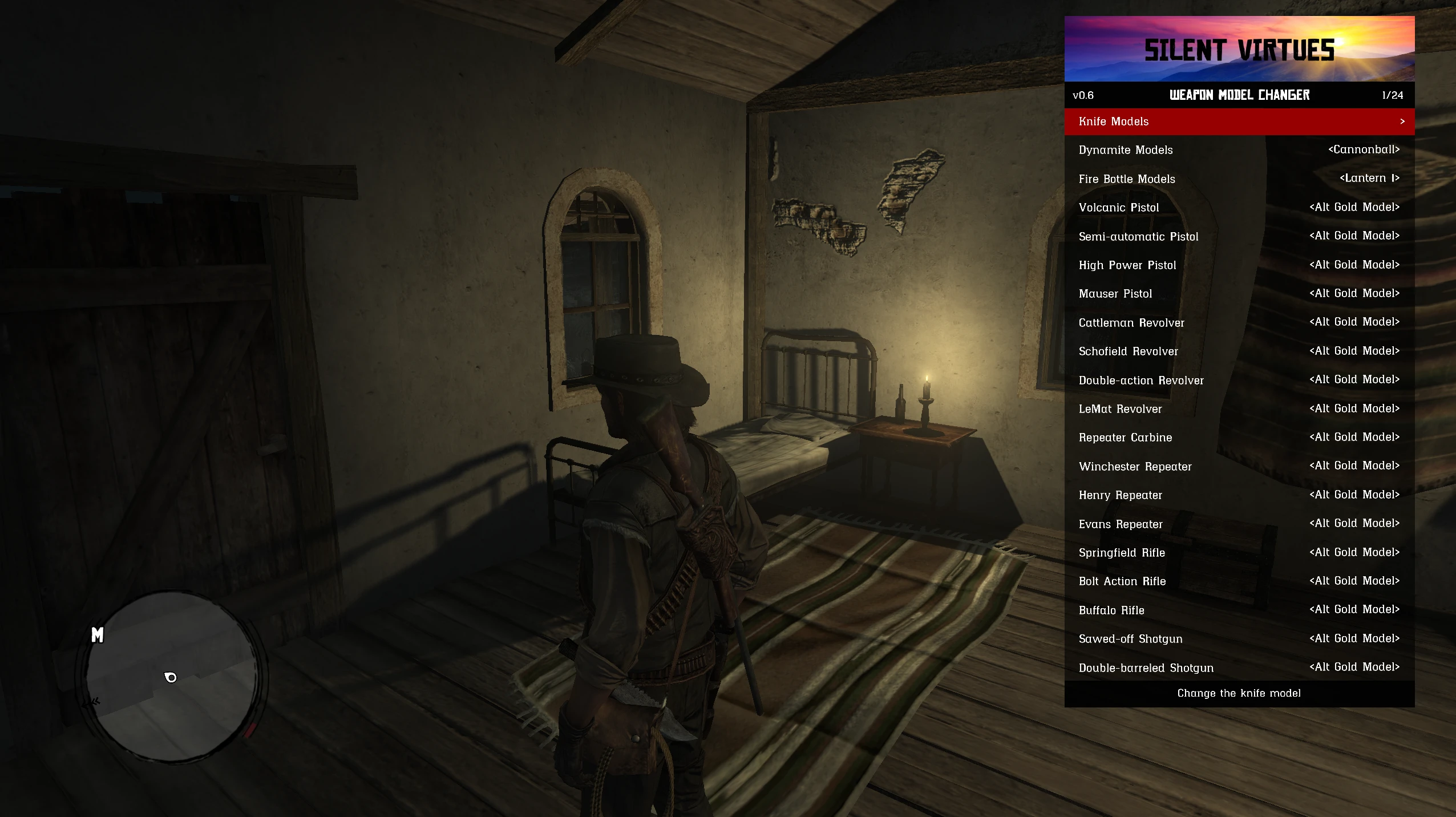 Red Dead Redemption "Чит-Мод: Silent Virtues Trainer - Редактор игрока, оружия, мира"