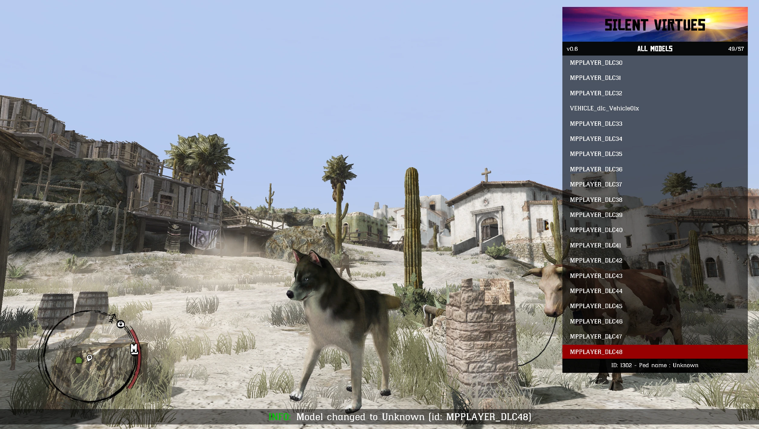 Red Dead Redemption "Чит-Мод: Silent Virtues Trainer - Редактор игрока, оружия, мира"