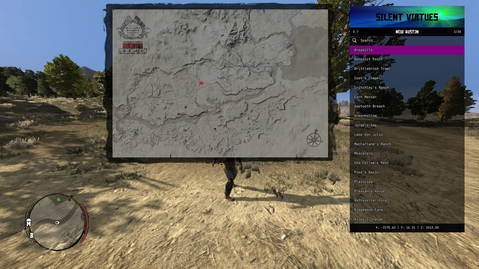 Red Dead Redemption "Чит-Мод: Silent Virtues Trainer - Редактор игрока, оружия, мира"