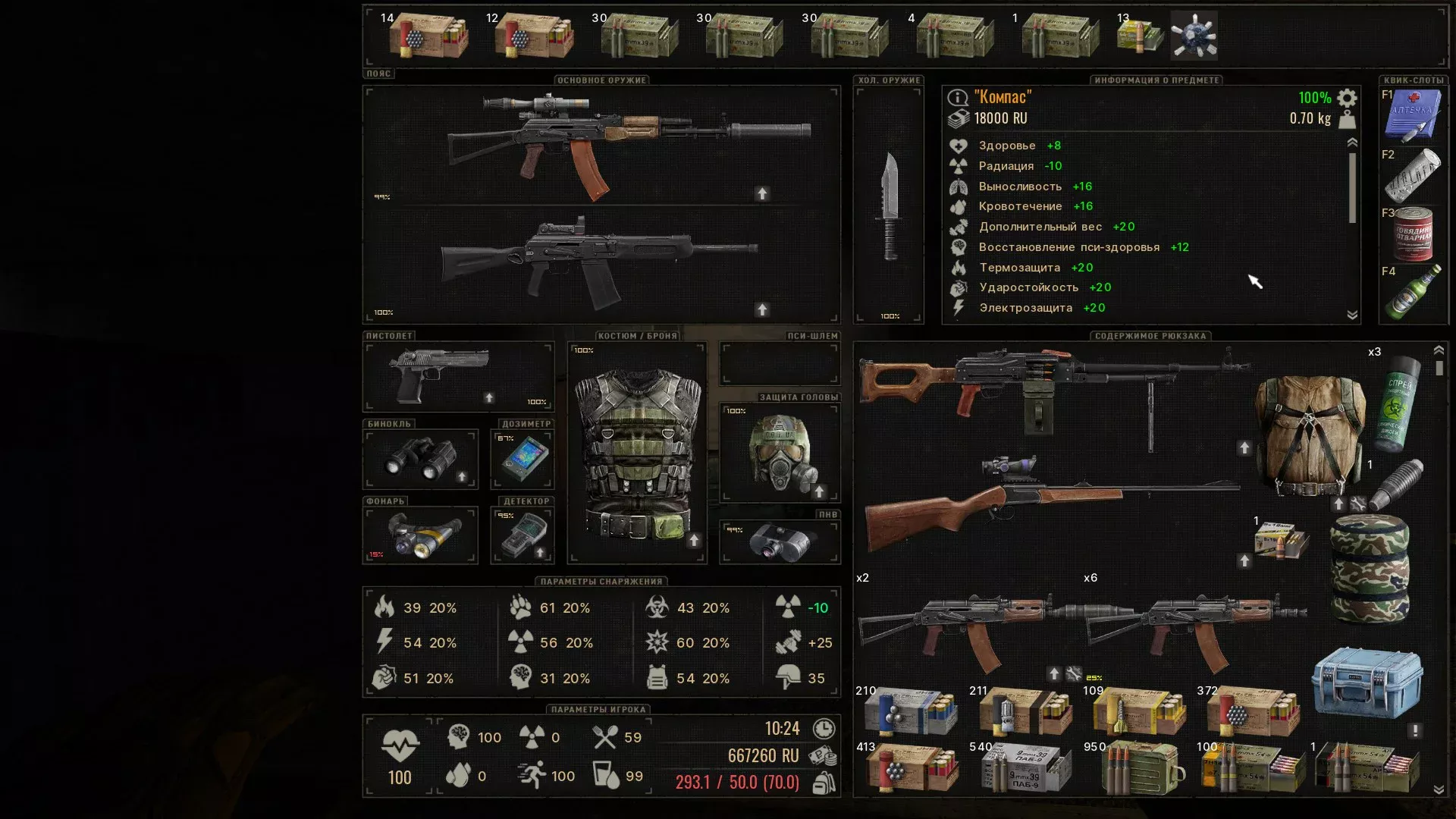 S.T.A.L.K.E.R.: Shadow of Chernobyl "Lost Alpha Enhanced Edition" - Возможность полностью улучшать все оружие и броню