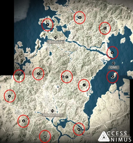 Где найти все глифы для открытия таинственной двери в событии "Атака Титанов" для Assassin's Creed Shadows