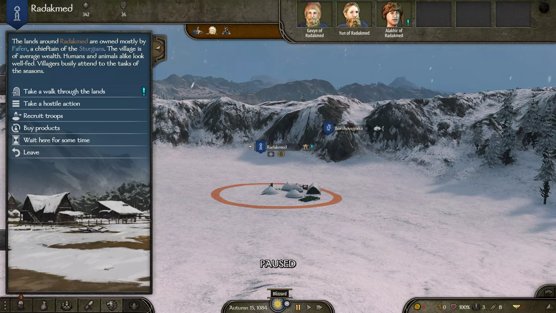 Mount & Blade 2: Bannerlord "Индикатор погоды"