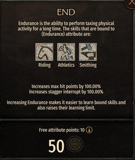 Mount & Blade 2: Bannerlord "Бонусы для лучших атрибутов"