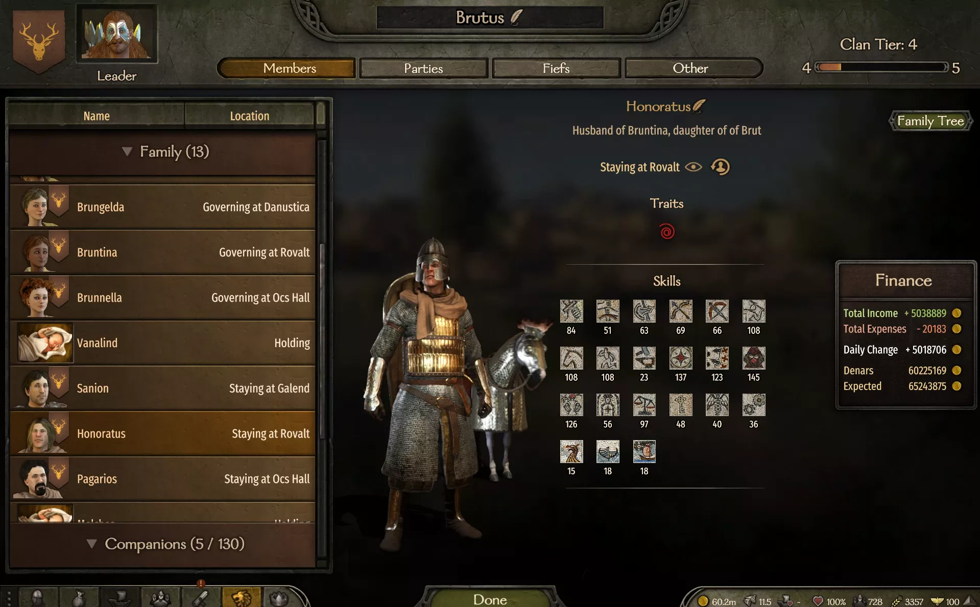 Mount & Blade 2: Bannerlord "Генеалогическое древо Брутов"