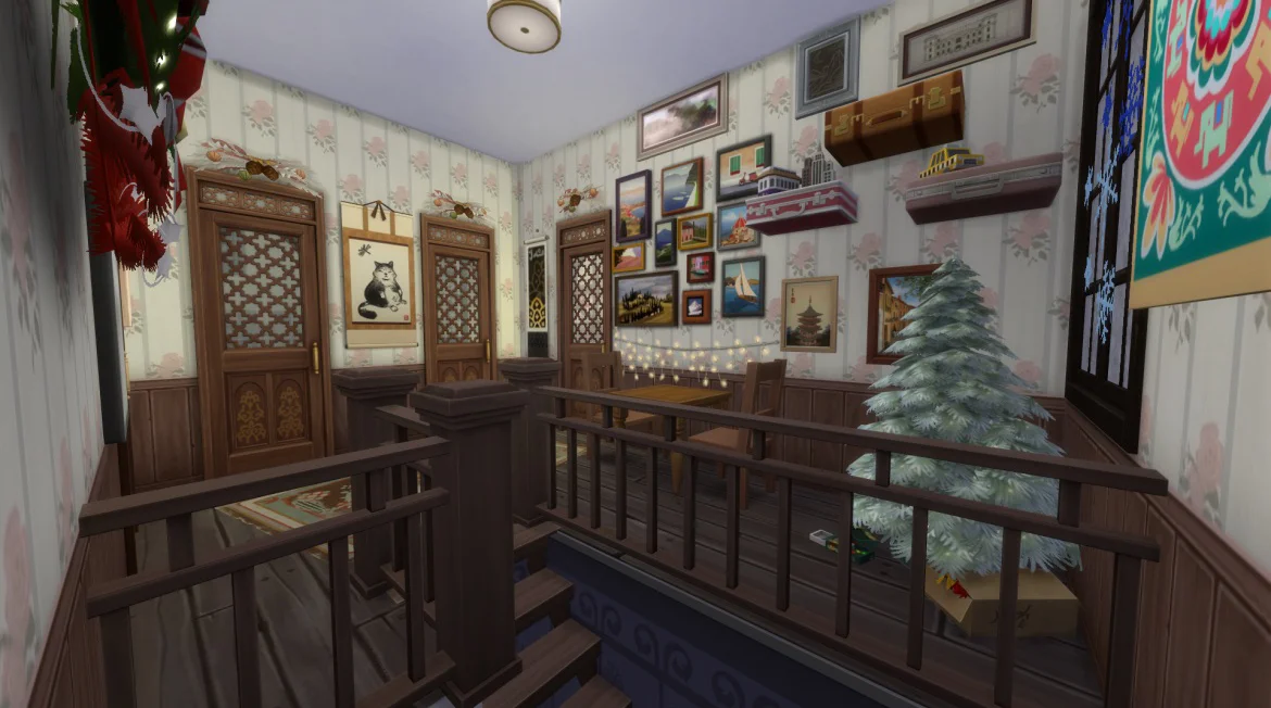 The Sims 4 "Рождественский дом в лесу"