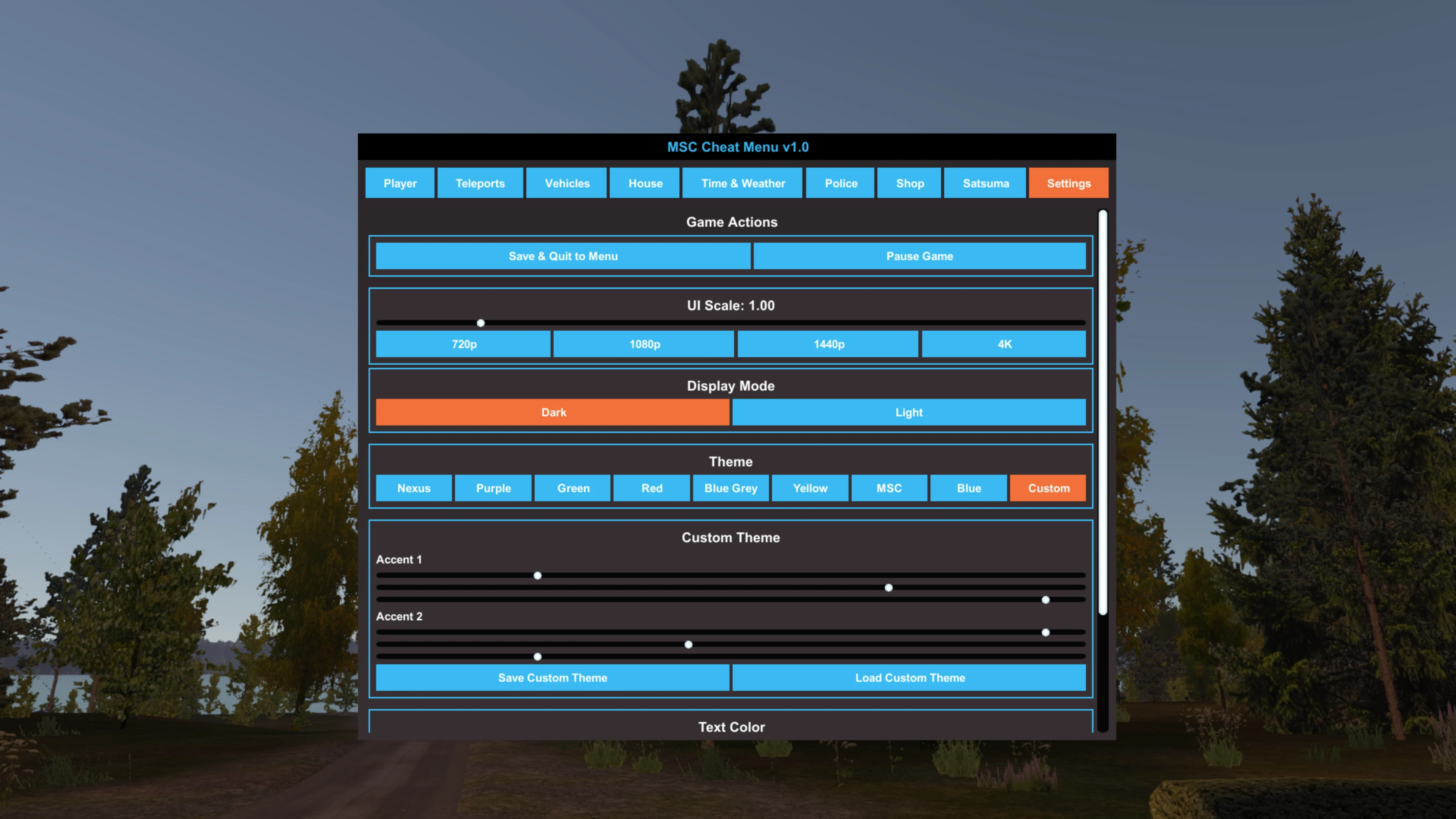 My Summer Car "MSC Cheat Menu - Редактор игрока, нужд, предметов, машины"
