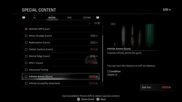 Как получить бесконечные патроны в Resident Evil Requiem